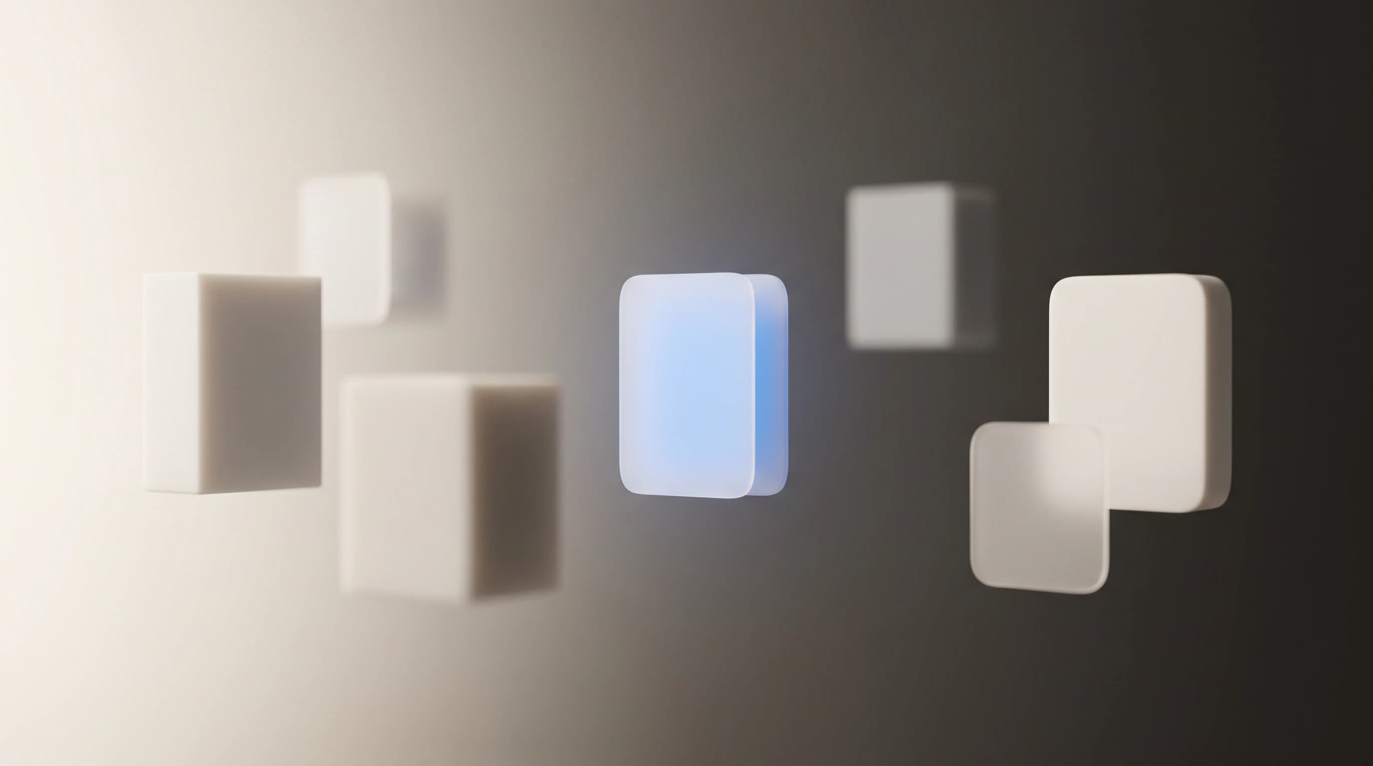 Soft constellation of luminous points connected by thin elegant lines, evoking a personal archive of moments